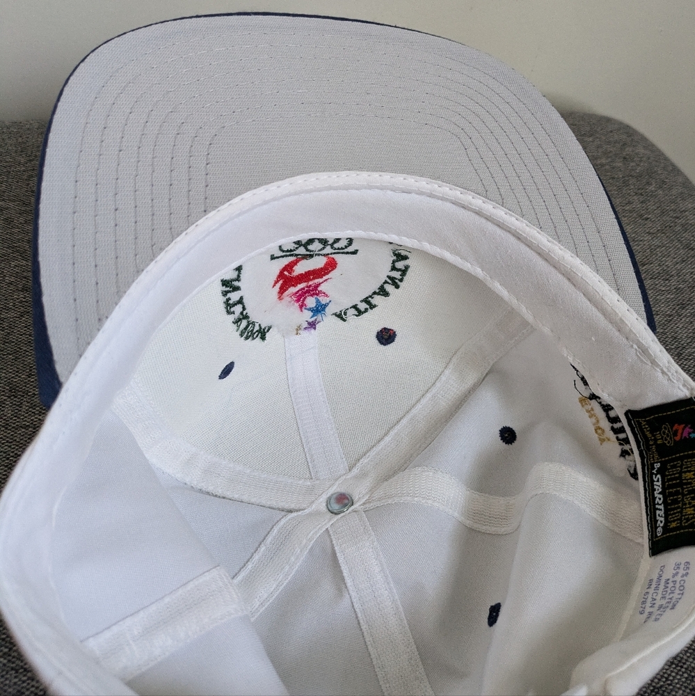 Vintage Starter 1996 Atlanta Olympics Embroidered White Blue Snapback Hat Cap - Picture 14 of 15